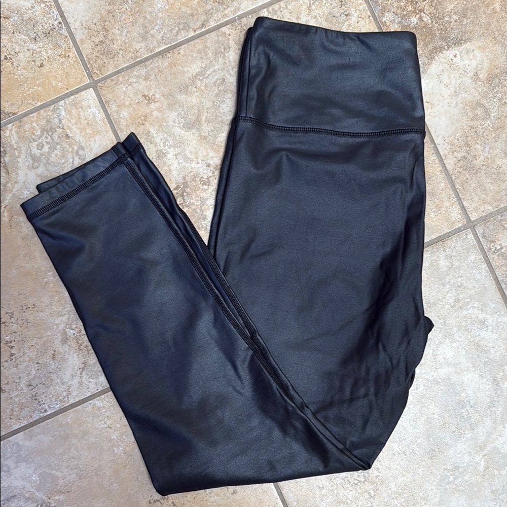 Black Faux Leather Leggings